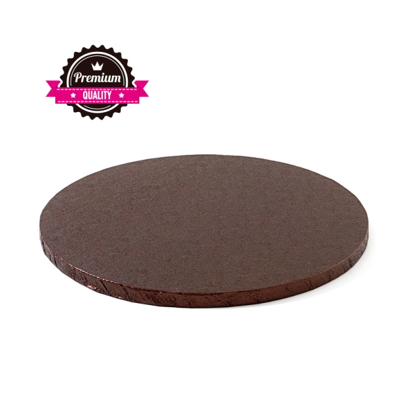 Cake Board Round 30cm (12") / Thickness 12mm - BROWN